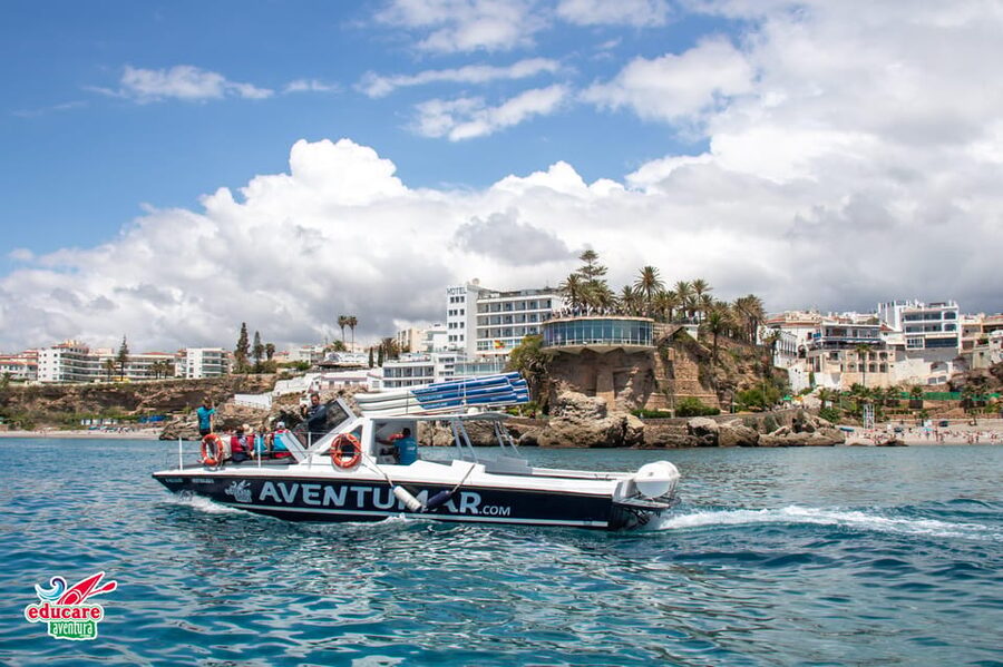Nerja: Maro Waterfall Boat Trip with Paddleboarding & Drink - Reaching Maro Waterfall by paddleboard