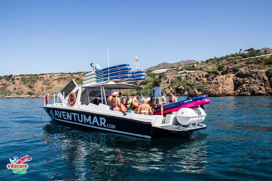 Nerja: Maro Waterfall Boat Trip with Paddleboarding & Drink - What $65 buys you