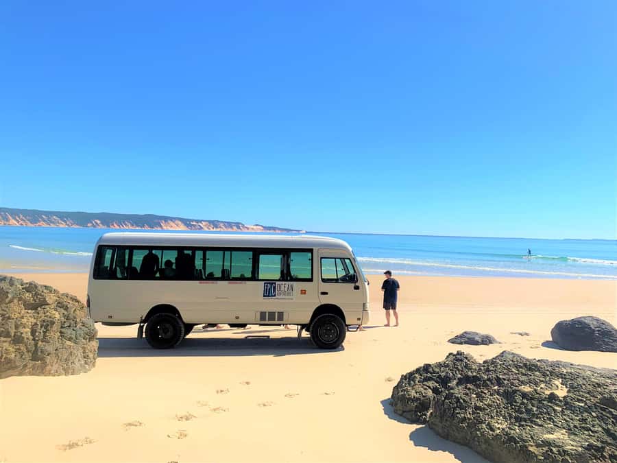 Noosa: Epic Ocean Kayak with Dolphins & 4WD Beach Adventure - Arriving at Double Island Point and Honeymoon Bay
