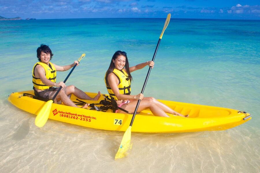 Oahu: Kailua Guided Kayak Excursion with Lunch - Paddling toward Popoi’a Island