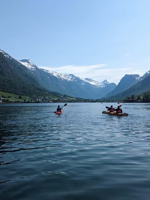 Olden: Fjord Kayaking + Drysuit & Safety Boat - Why Olden looks better from a kayak