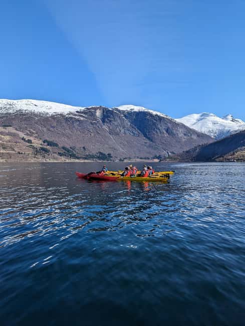 Olden: Fjord Kayaking + Drysuit & Safety Boat - Two hours on the Nordfjord