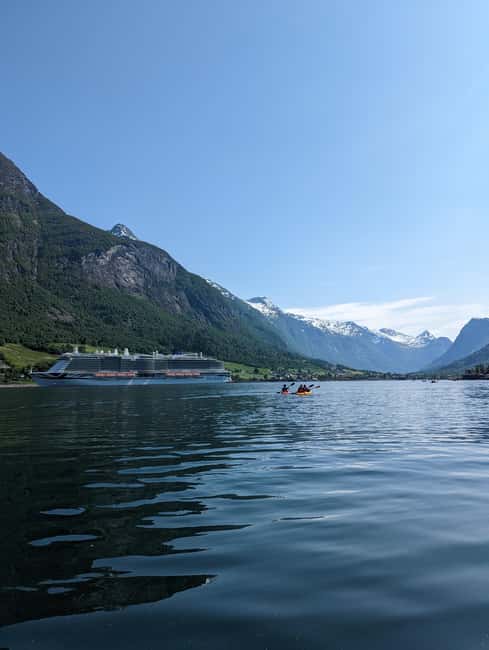 Olden: Fjord Kayaking + Drysuit & Safety Boat - Getting ready in a drysuit