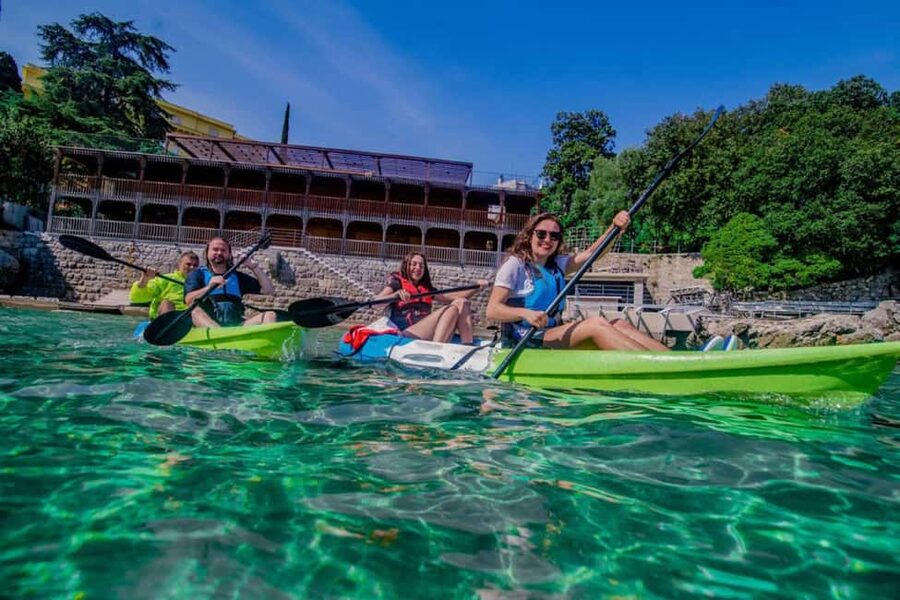 Opatija: Explore kayak adventure - Seeing Opatija from Slatina Beach