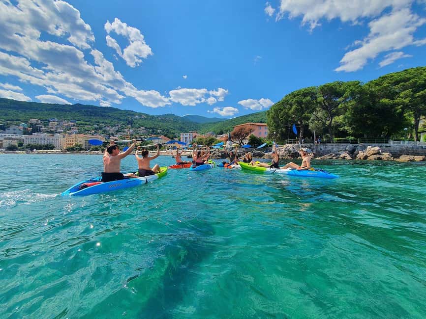 Opatija: Explore kayak adventure - Paddling toward Volosko with local stories