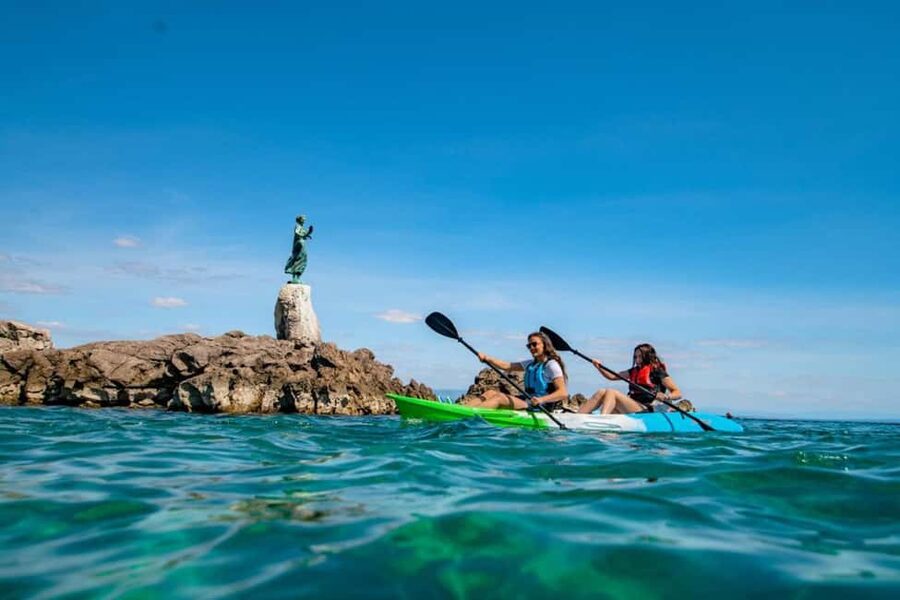 Opatija: Explore kayak adventure - Swimming and snorkeling in the coves