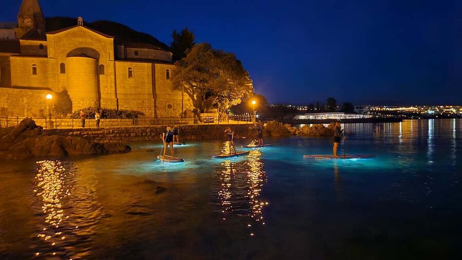 Opatija: Guided SUP Paddleboarding Adventure at Night - Why Opatija Looks Better From a Paddleboard at Night