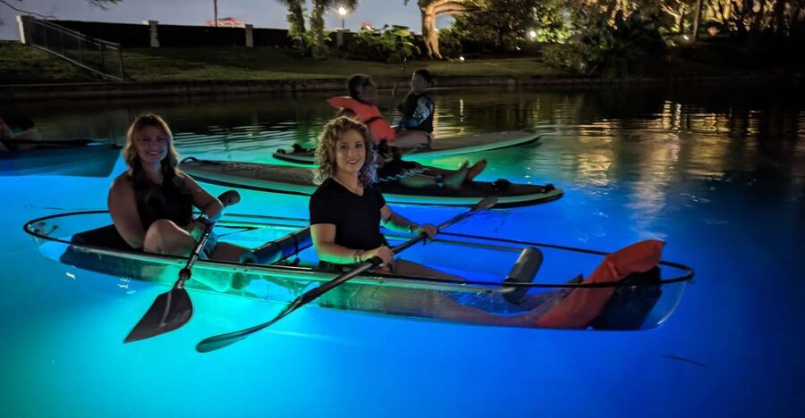 Orlando: LED Night Glow Clear Kayak or Paddleboard Tour - What the two-hour route includes