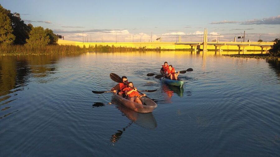 Orlando: Sunset Clear Kayak or Paddleboard in Paradise Tour - Guide-taken photos are a useful extra