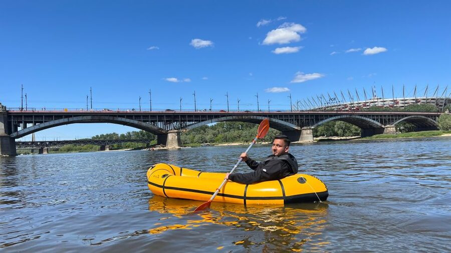 Packrafting kayaking guided tour Vistula river Warsaw Poland - What the 36 dollar price includes