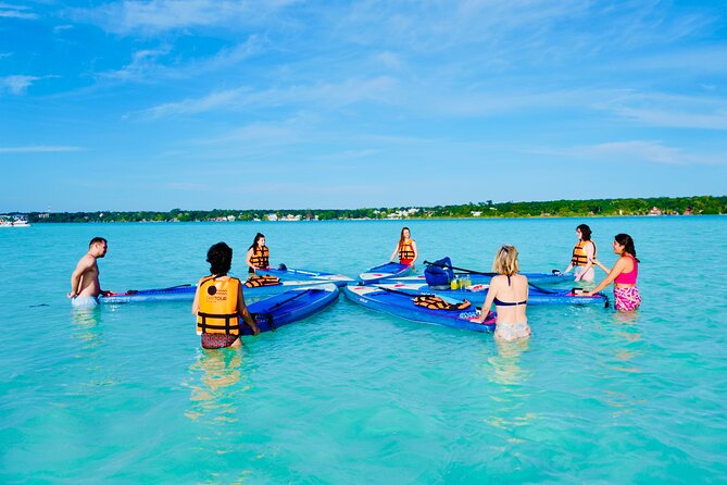 Paddle at Dawn with visit to Cenotes and Islands - The first swim stop at sunrise
