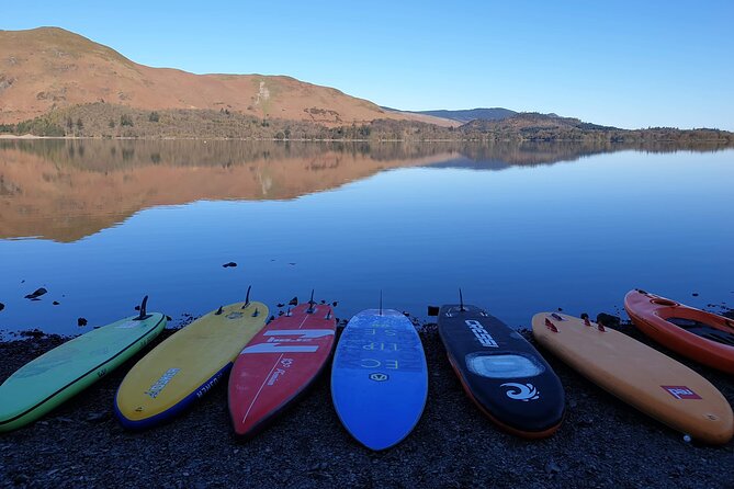Paddle Boarding on Derwent Water - Paddling out across Derwent Water