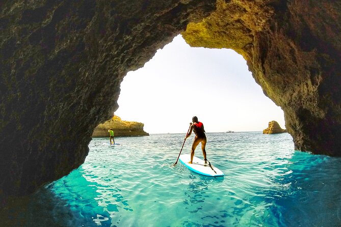 Paddle & Explore: Albufeira SUP Tour - Praia de São Rafael and the first paddle