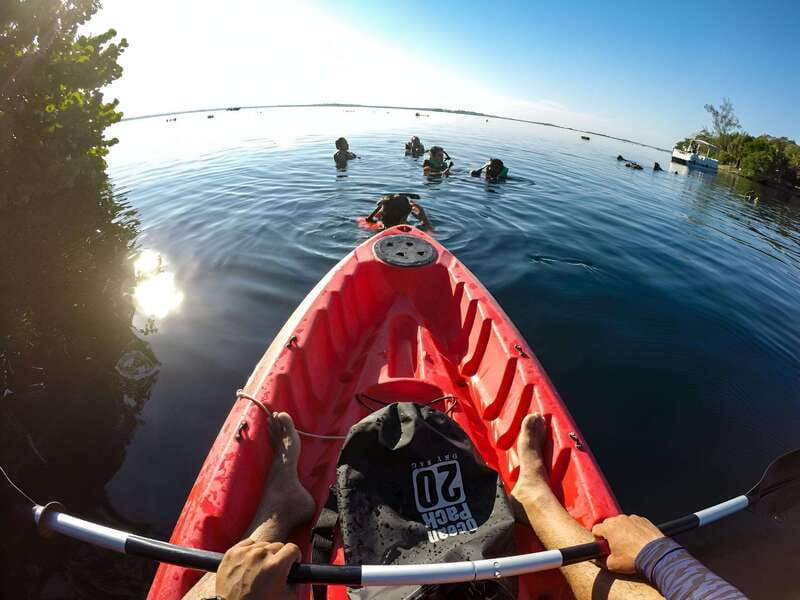 Paddleboard or kayak sunrise tour in Bacalar lagoon - Finding Marina Laguna Adventures at Agua Dulce