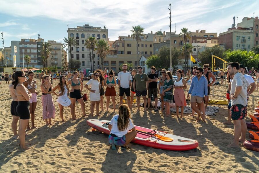 Paddlesurf Lesson in Barcelona - What $35 gets you