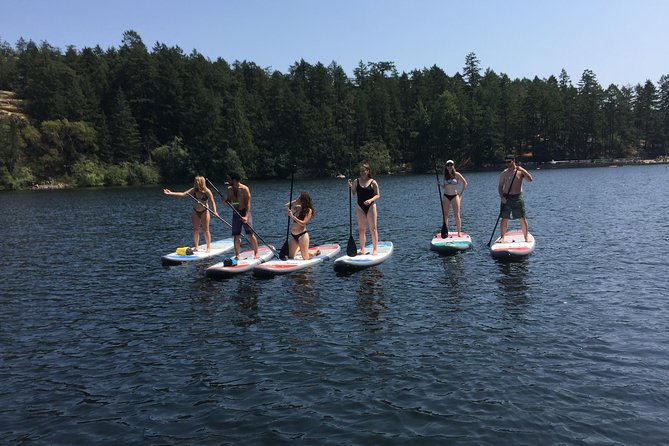Paddling Thetis Lake - A protected alcove and time to swim