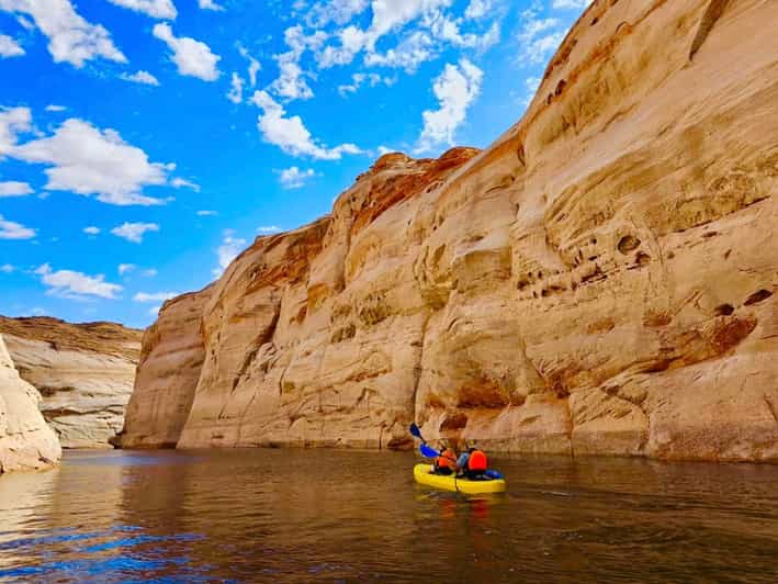 Page: Lake Powell Kayak & Water Antelope Canyon Hiking Tour - Paddling across Lake Powell