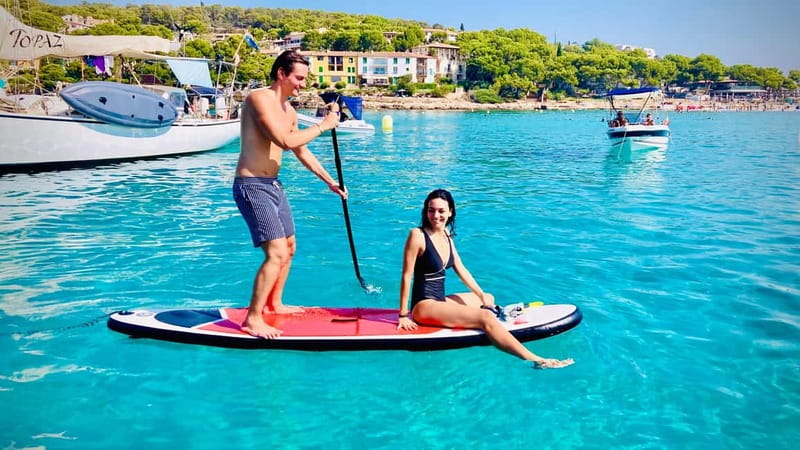 Palma de Mallorca: Private Boat Tour with Snorkel and Paddle - Snorkeling, paddleboarding, and the underwater camera