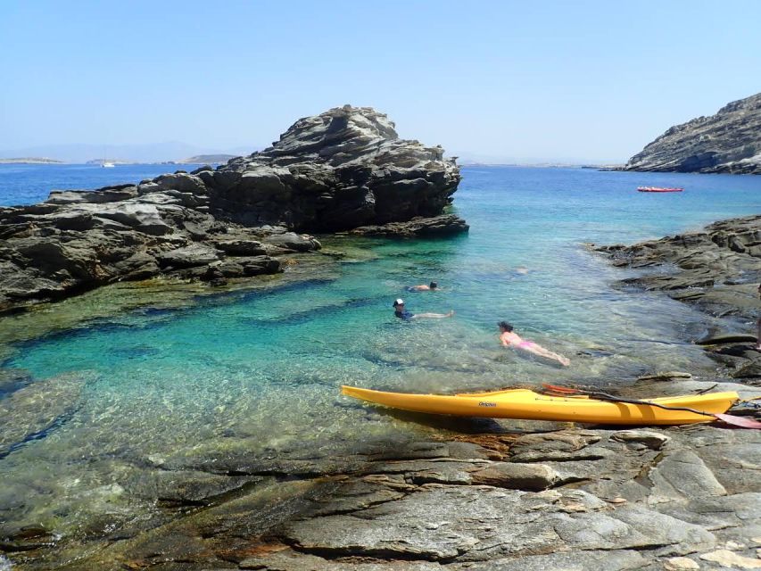 Paros: Sea Kayak Trip with Snorkeling and Snack or Picnic - Two breaks for swimming and snorkeling
