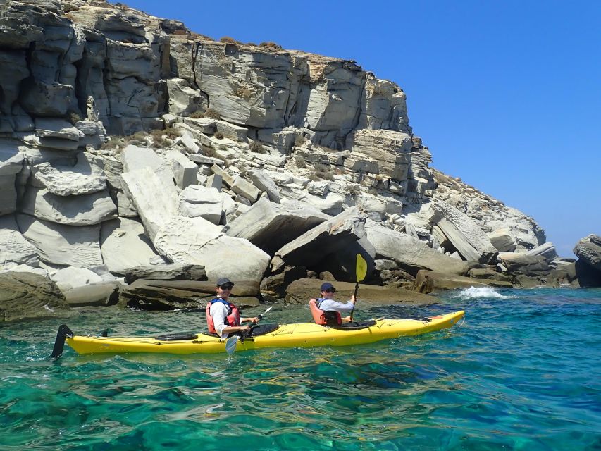 Paros: Sea Kayak Trip with Snorkeling and Snack or Picnic - Kolymbithres, the lighthouse, and the chapel island