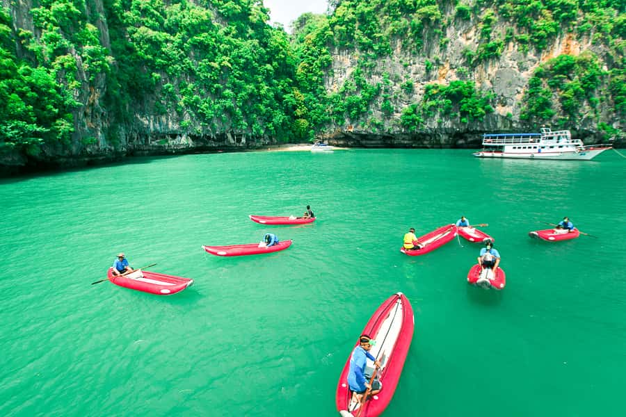 Phang Nga Bay Highlights: Kayaking and Cave Exploration Tour - Crossing Phang Nga Bay by boat