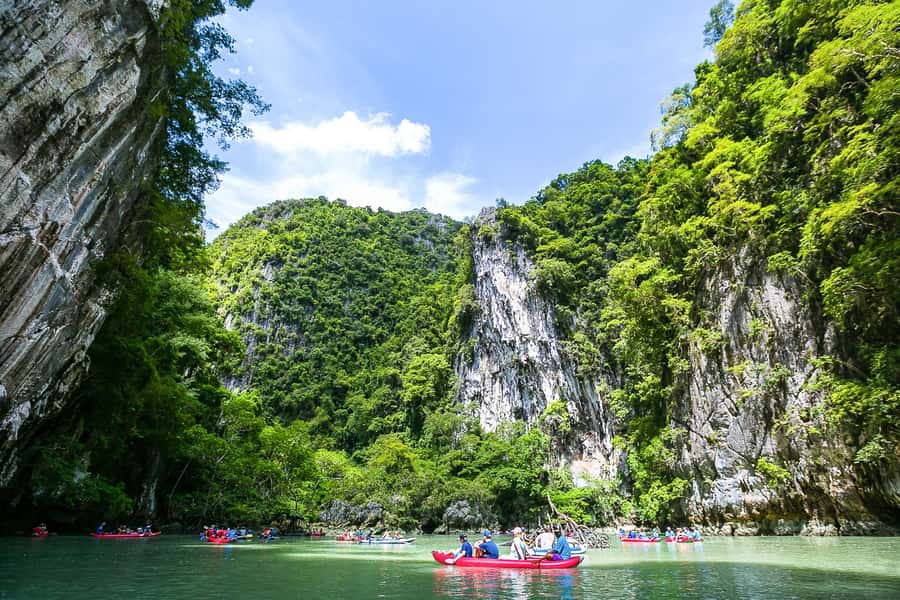 Phang Nga Bay Highlights: Kayaking and Cave Exploration Tour - Secret lagoons, cliffs, and the changing route