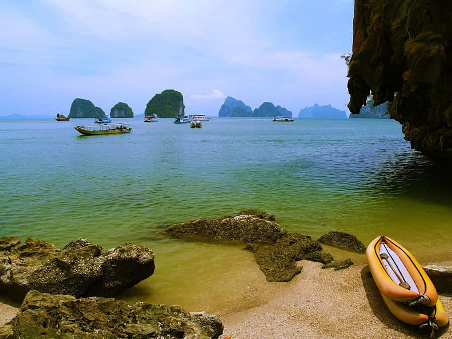 Phuket: James Bond Island Sea Canoe by Speedboat - Phang Nga Bay from the boat