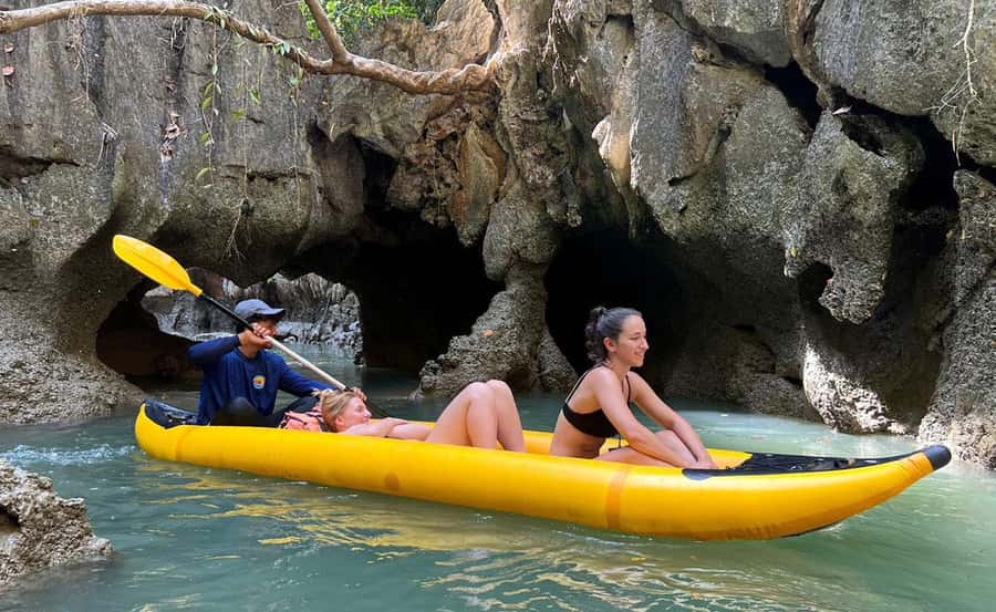 Phuket : Twilight Sea Canoe Tour with Glowing Plankton - Panak Island, caves, and the first paddle
