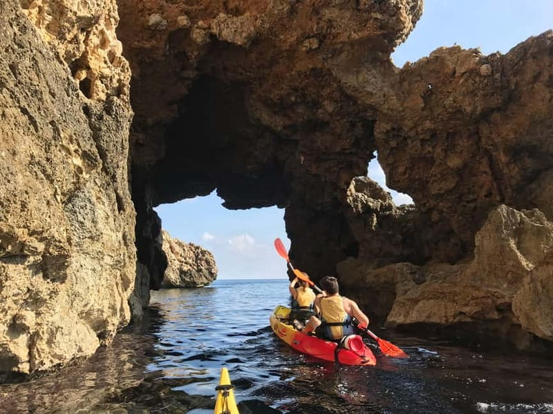 Pollença: Kayak Discovery – Snorkeling and Caves - Cala Sant Vicenç from the water