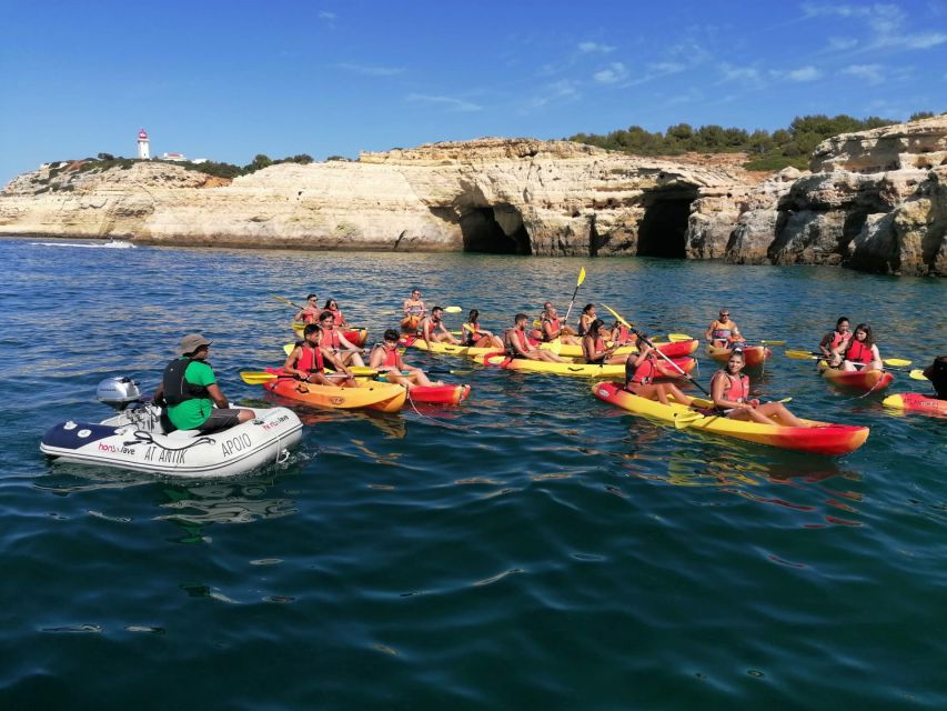 Portimão: Kayak Tour of Benagil Caves - Alfanzina Lighthouse and the start of the coastal route