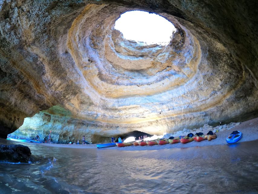 Portimão: Kayak Tour of Benagil Caves - Praia da Marinha and the swim stop