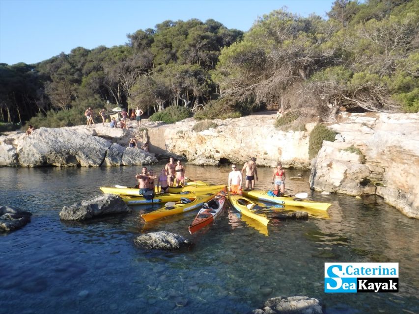Porto Selvaggio kayak tour + cliff diving + cold springs - The Green Cave and the limits of sea conditions