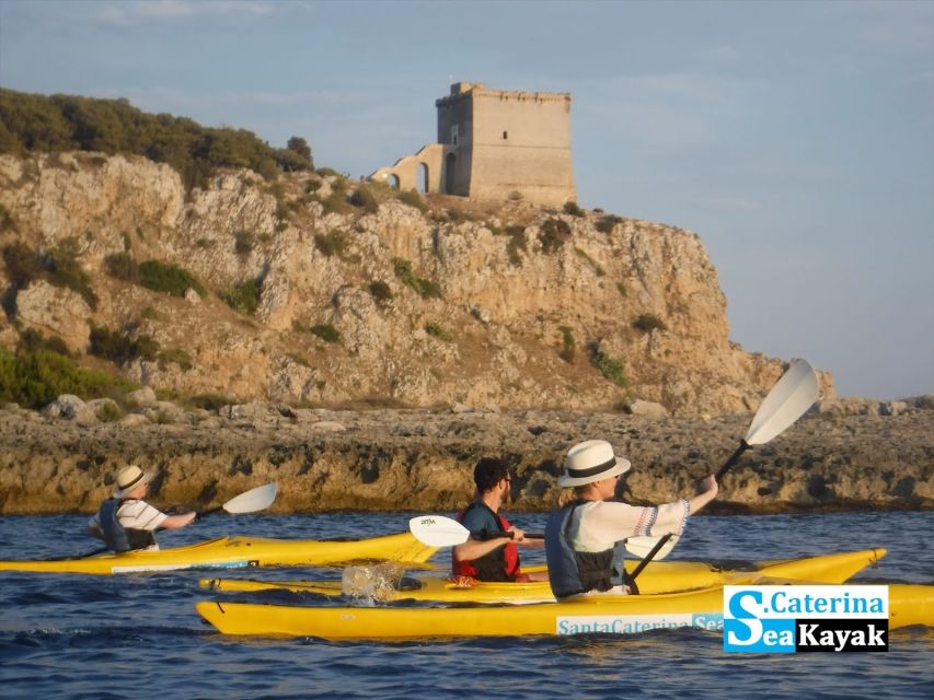 Porto Selvaggio kayak tour + cliff diving + cold springs - The cliff jump and swim to Gaia Cave