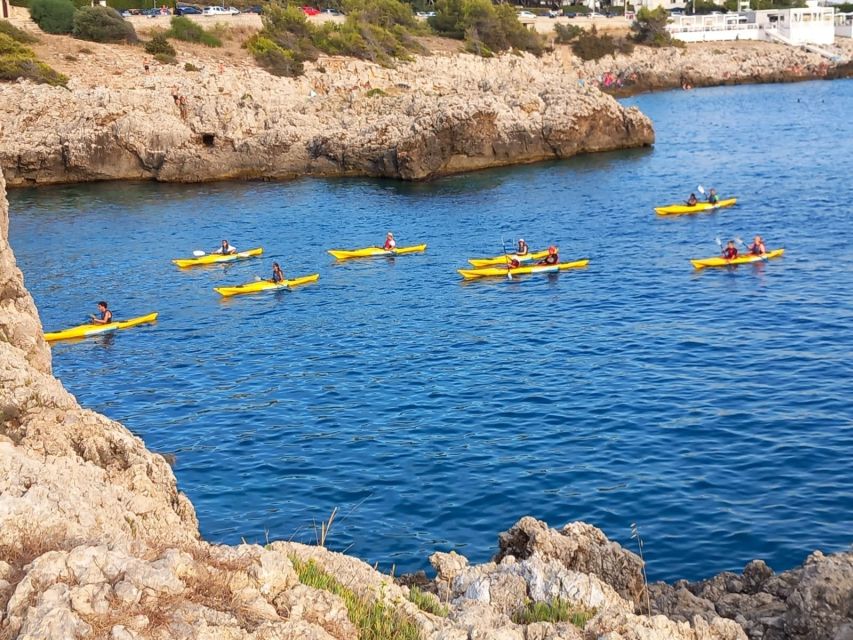 Porto Selvaggio kayak tour + cliff diving + cold springs - Starting at Santa Caterina with a beginner lesson
