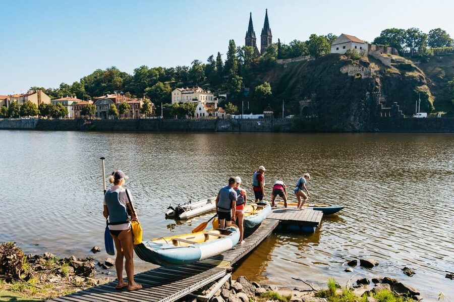 Prague: Vltava River Guided Canoeing Tour - Swimming, wall jumps, and the wet factor
