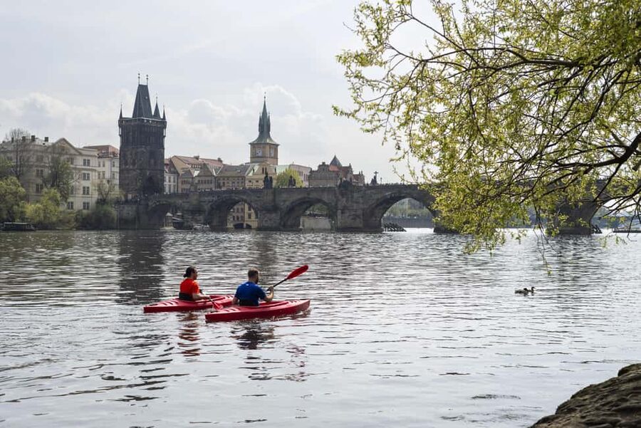 Prague: Vltava River Kayak Tour with Guide - Equipment, clothing, and phone protection
