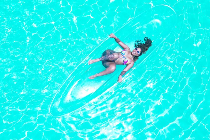 Premium Clear Kayak Shoot Grand Turk Island - Posing on the clear kayak