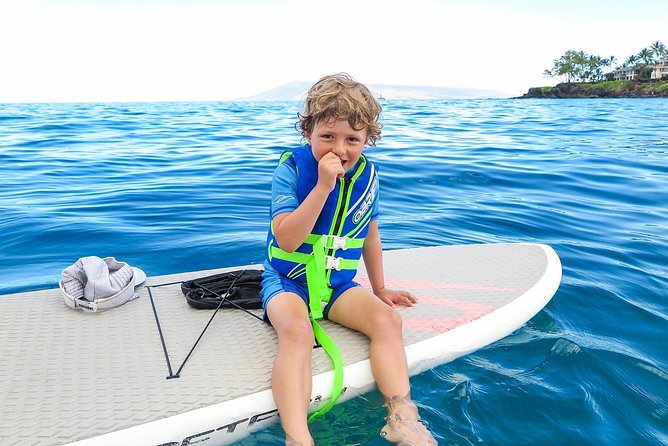 Private Beginner Paddleboard 101 Lesson: Makena Landing! - Learning to stand at Makena Landing