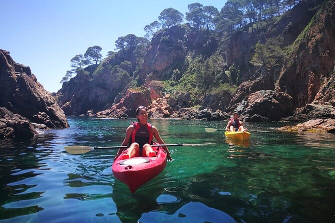 Private Costa Brava Kayak Experience with Snorkel from Barcelona - Snorkeling in clear coastal water