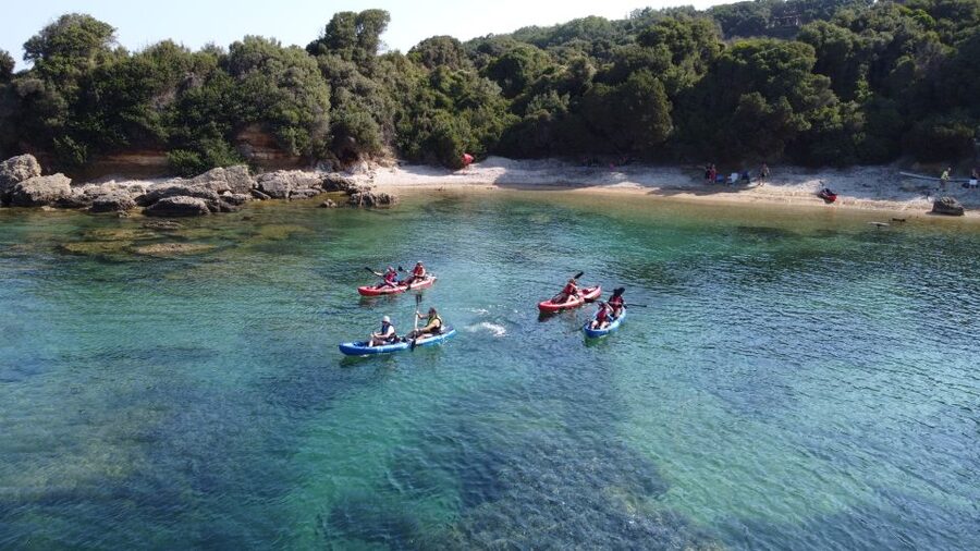 Private Sea Kayak over sunk city of ancient Feia - Snorkeling over a submerged city
