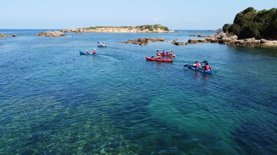 Private Sea Kayak over sunk city of ancient Feia - What the 3.5-hour route feels like