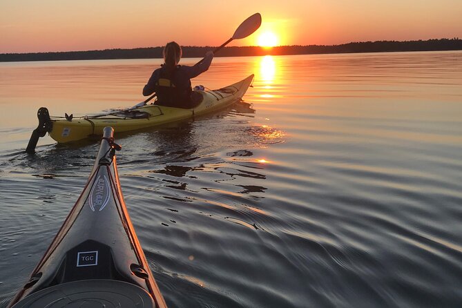PRIVATE Sunset Kayaking in Stockholm Archipelago Nature Reserve - From Stockholm’s central station to the Baltic