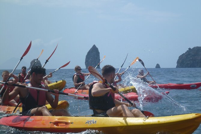 Private Tour explore Vulcano Island by Kayak & Coasteering - Seeing fumaroles bubble beneath the kayak