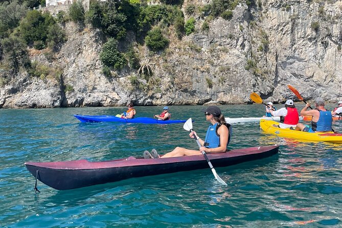 Private Tour Kayaking along Amalfi Coast Half day - Caves, small beaches, and swimming stops