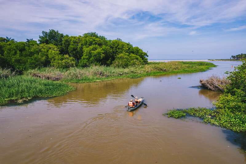 Puerto Escondido: Kayak Adventure On Manialtepec Lagoon - The six-kilometer boat ride across the lagoon