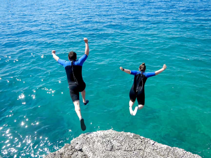 Pula: 3-hrs Kayak, Cliffs & Snorkeling Small Group Adventure - Paddling beside cliffs, bays, and small caves