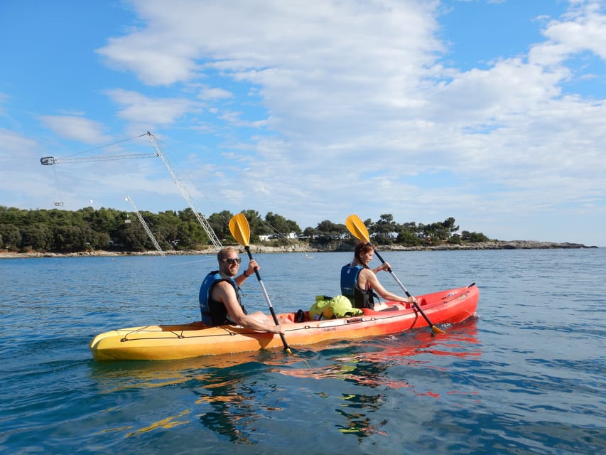 Pula: 3-hrs Kayak, Cliffs & Snorkeling Small Group Adventure - The cliff jump and the choice to take part