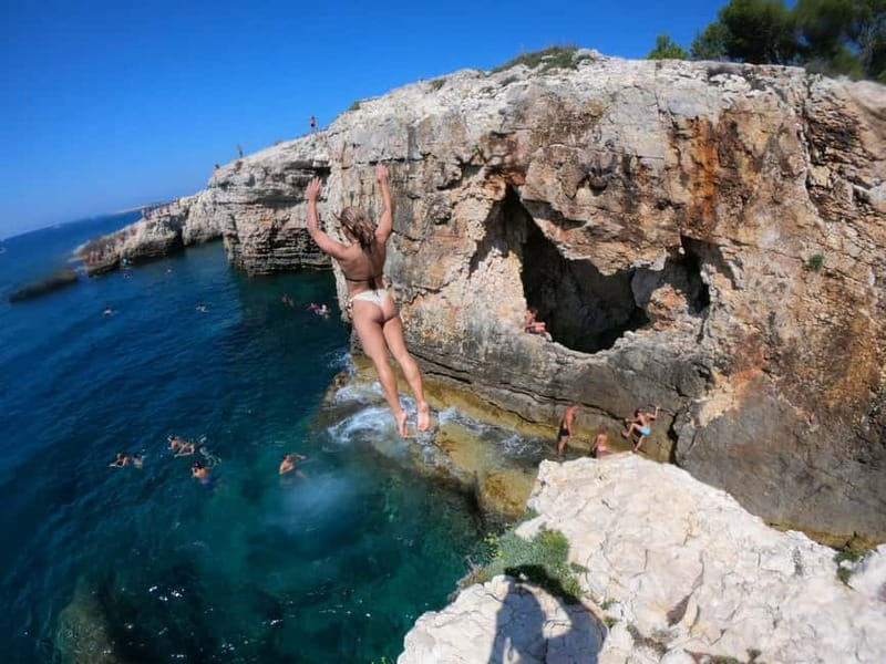 Pula: Cave Kayak, Snorkeling, Cliff Jumping All-in-one Tour - Cliff jumping up to 15 meters