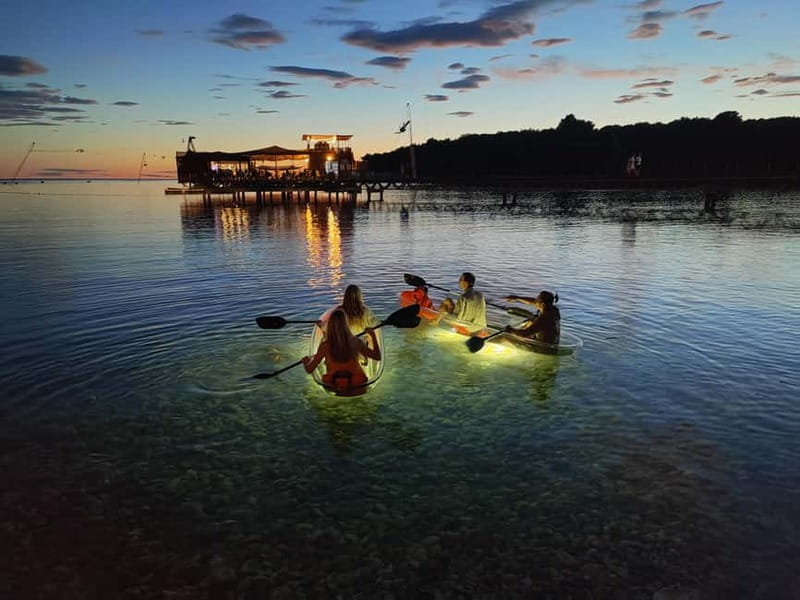 Pula: Cave Sunset/Night Tour in Transparent Kayak - Getting comfortable in the clear kayak