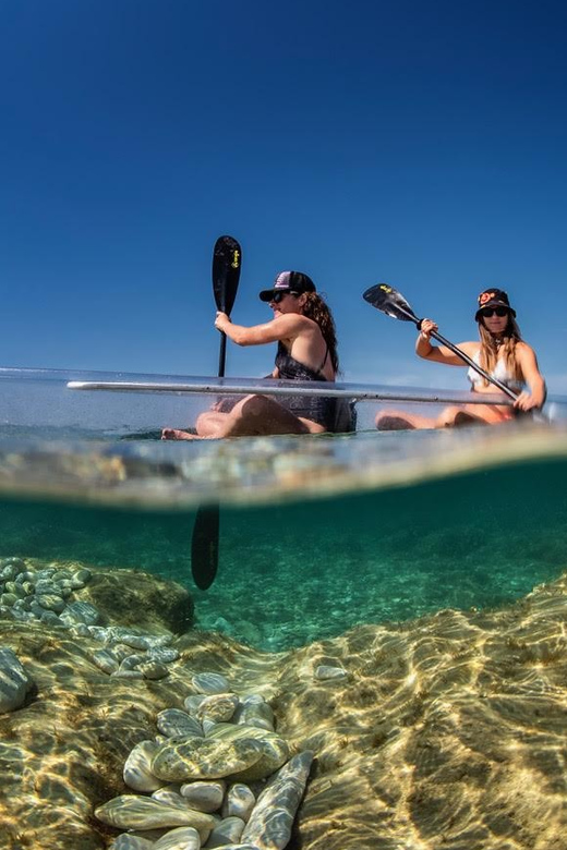 Pula: Clear Kayak Tour to Canyon, Island Cliffs & small Cave - Who will enjoy this morning on the water